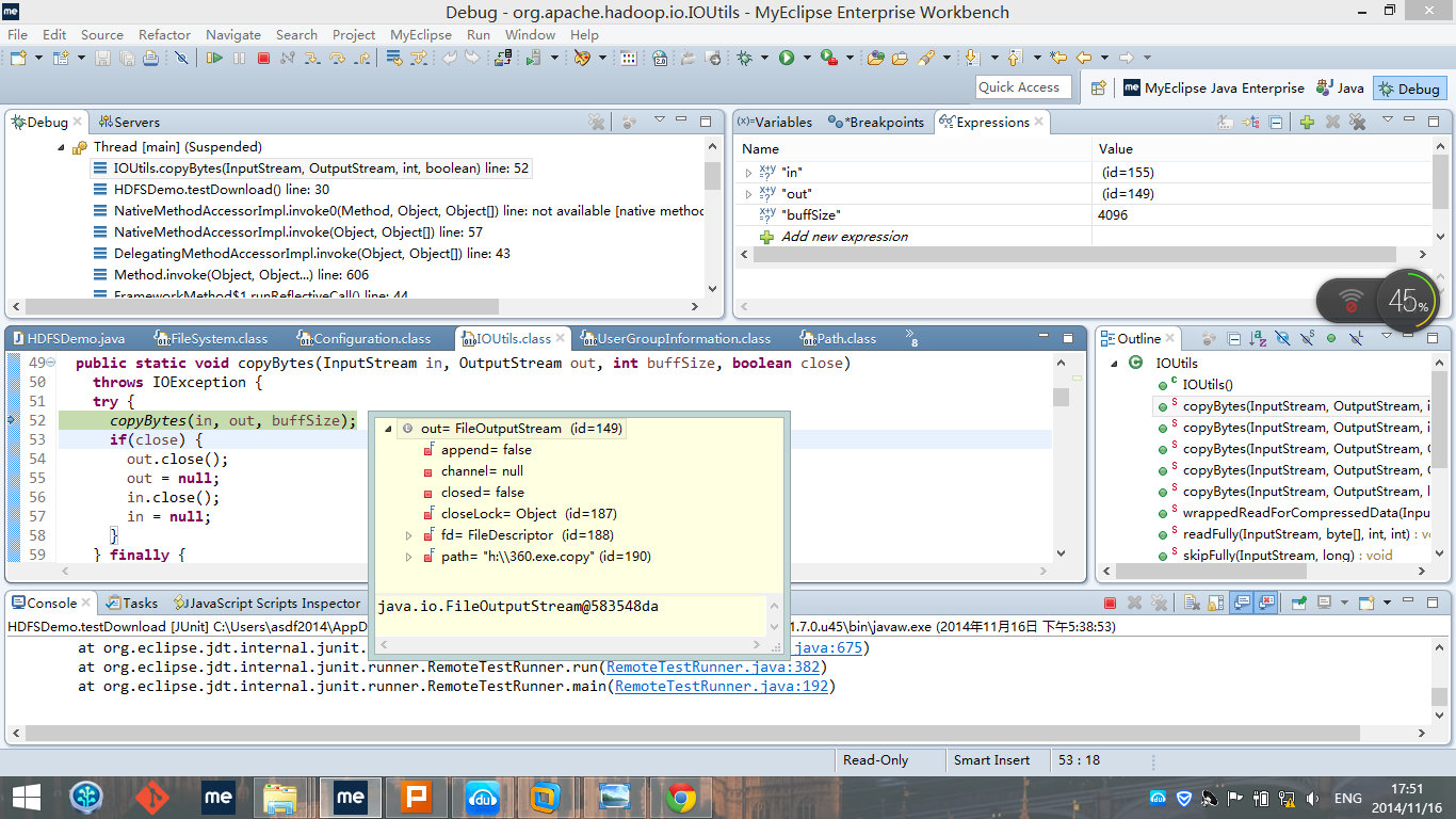FileOutputStream