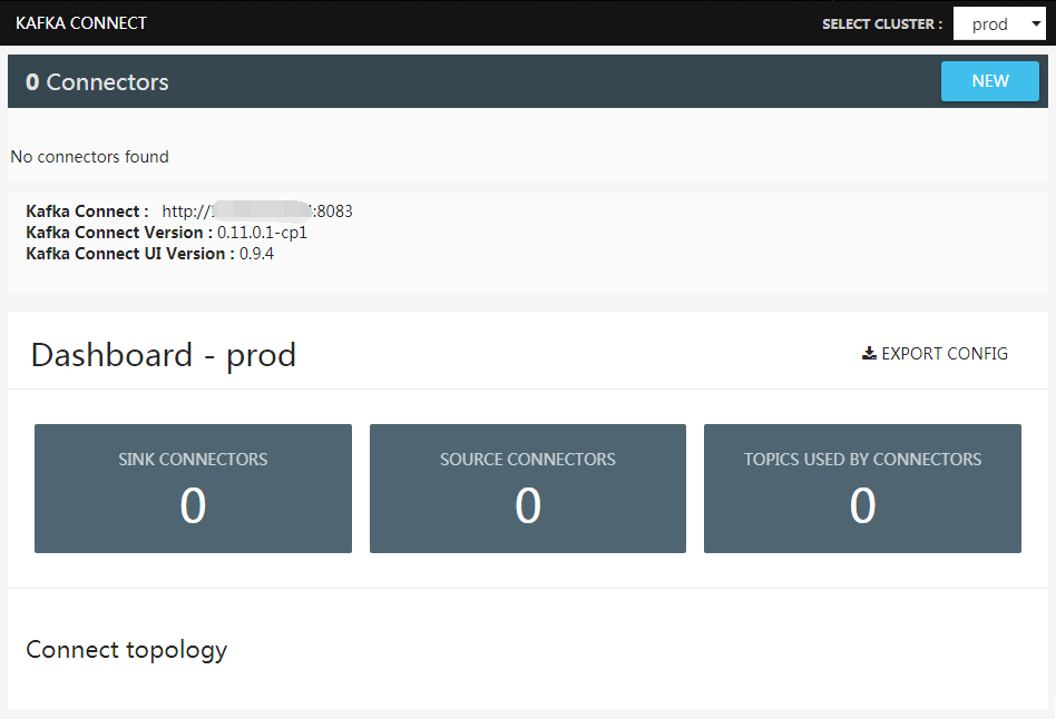 Kafka Connector UI Dashboard